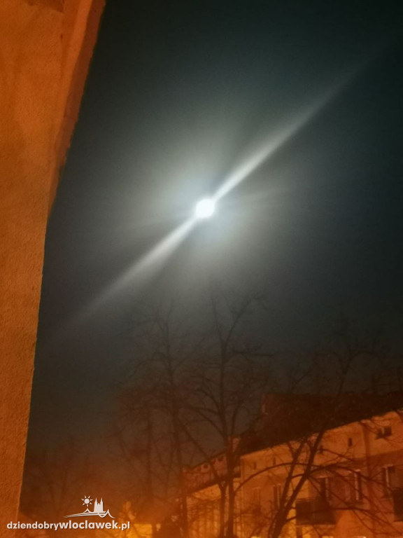 Różowy księżyc oczami internautów