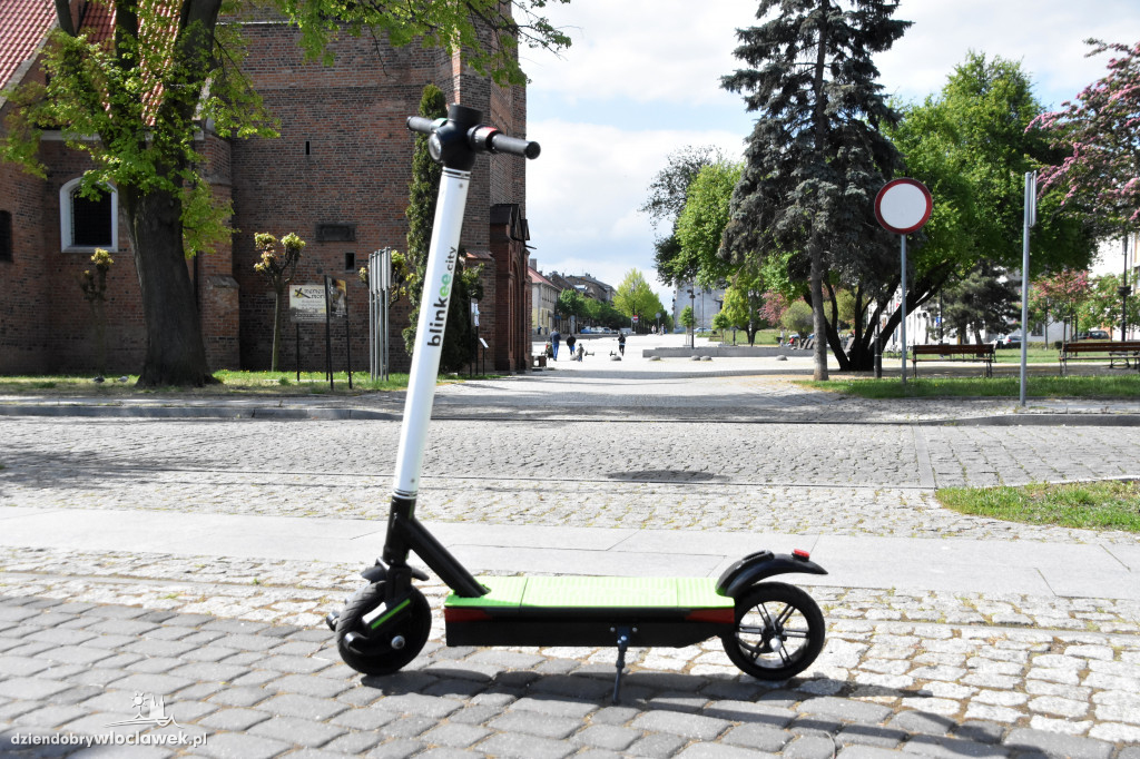 We Włocławku pojawiły się hulajnogi elektryczne