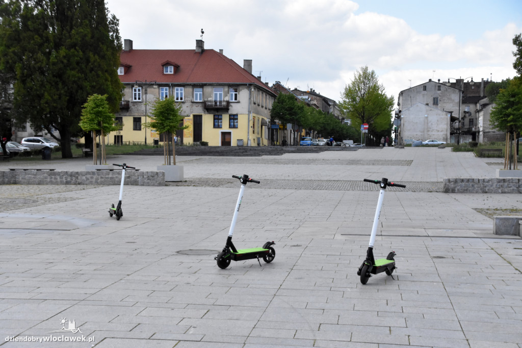 We Włocławku pojawiły się hulajnogi elektryczne