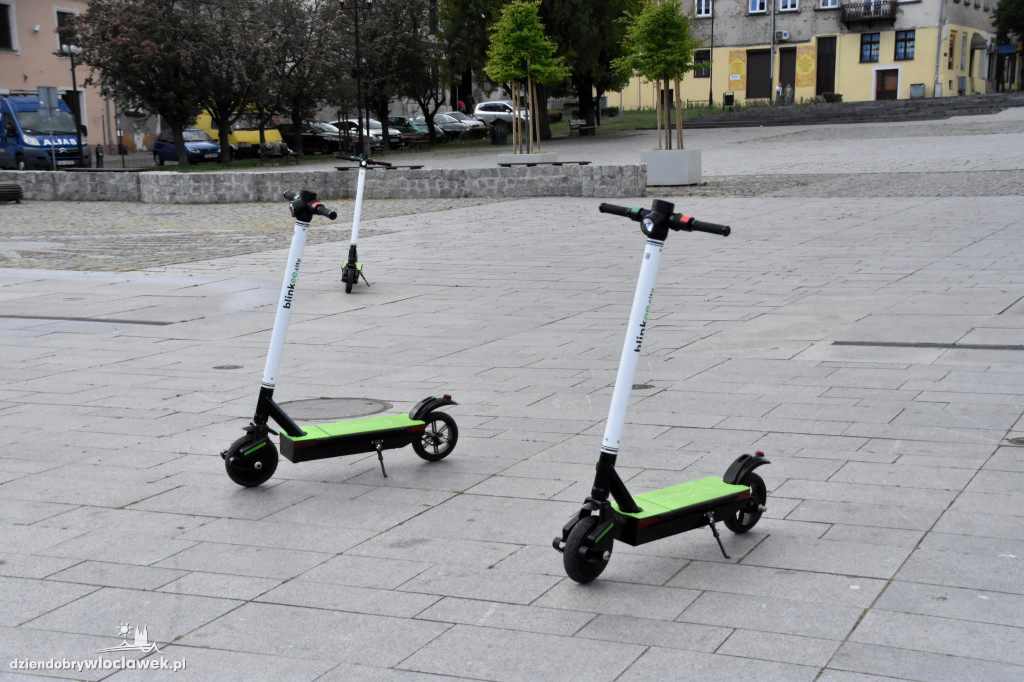 We Włocławku pojawiły się hulajnogi elektryczne