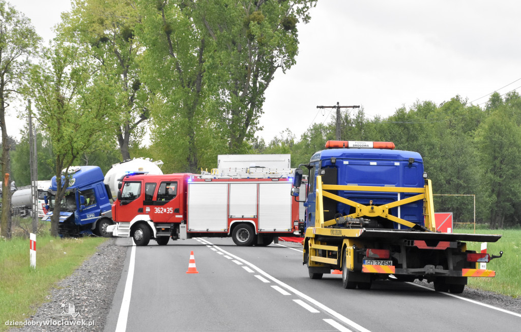Zderzenie osobówki z cysterną