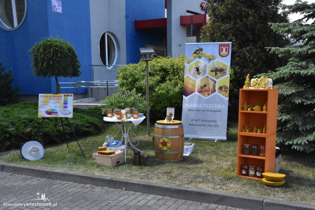 Przed siedzibą MPEC pszczoły produkują miód