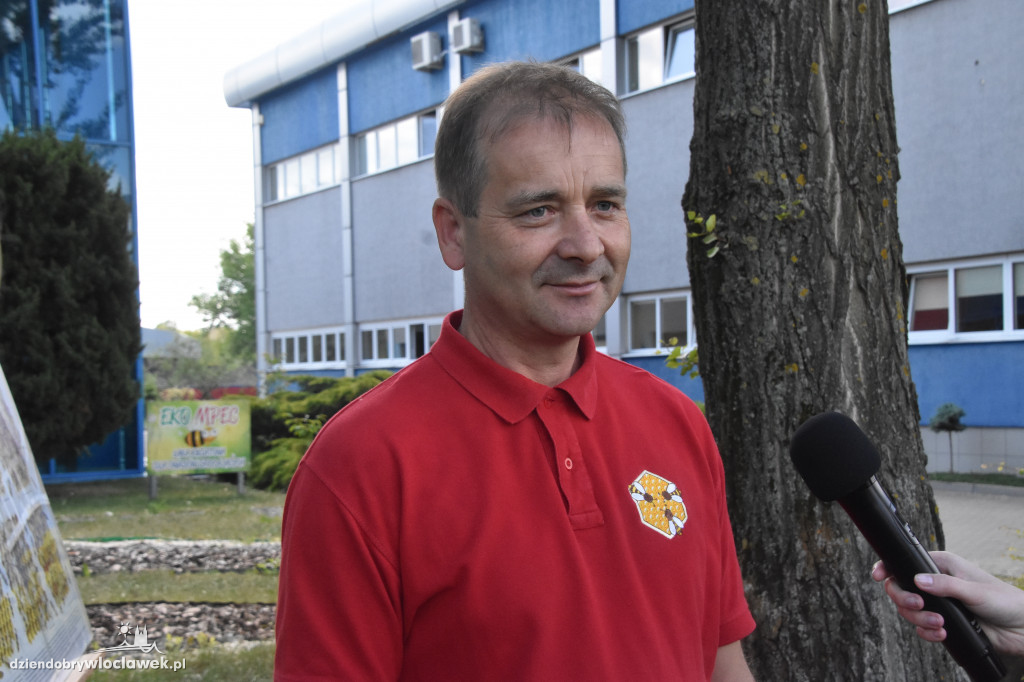 Przed siedzibą MPEC pszczoły produkują miód