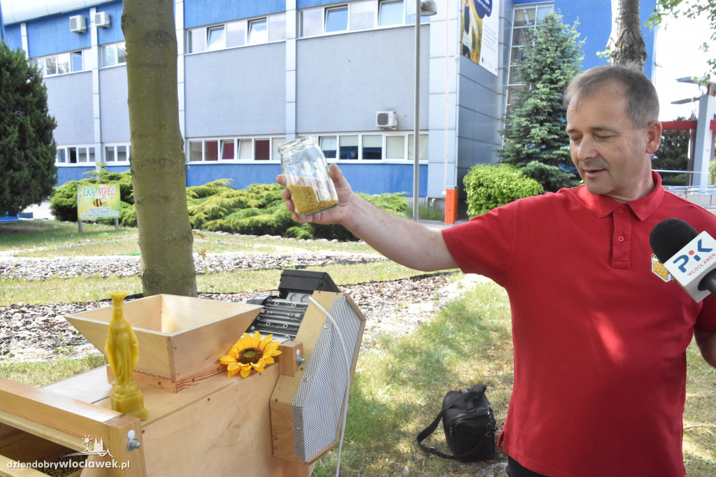 Przed siedzibą MPEC pszczoły produkują miód
