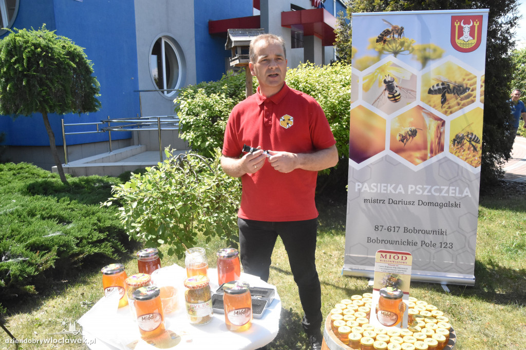 Przed siedzibą MPEC pszczoły produkują miód