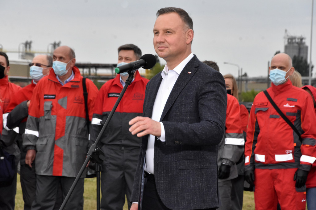 Andrzej Duda odwiedził ANWIL S.A.