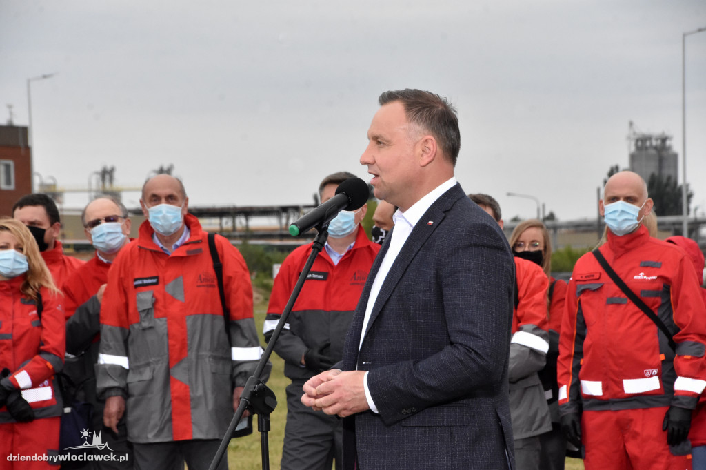 Andrzej Duda odwiedził ANWIL S.A.