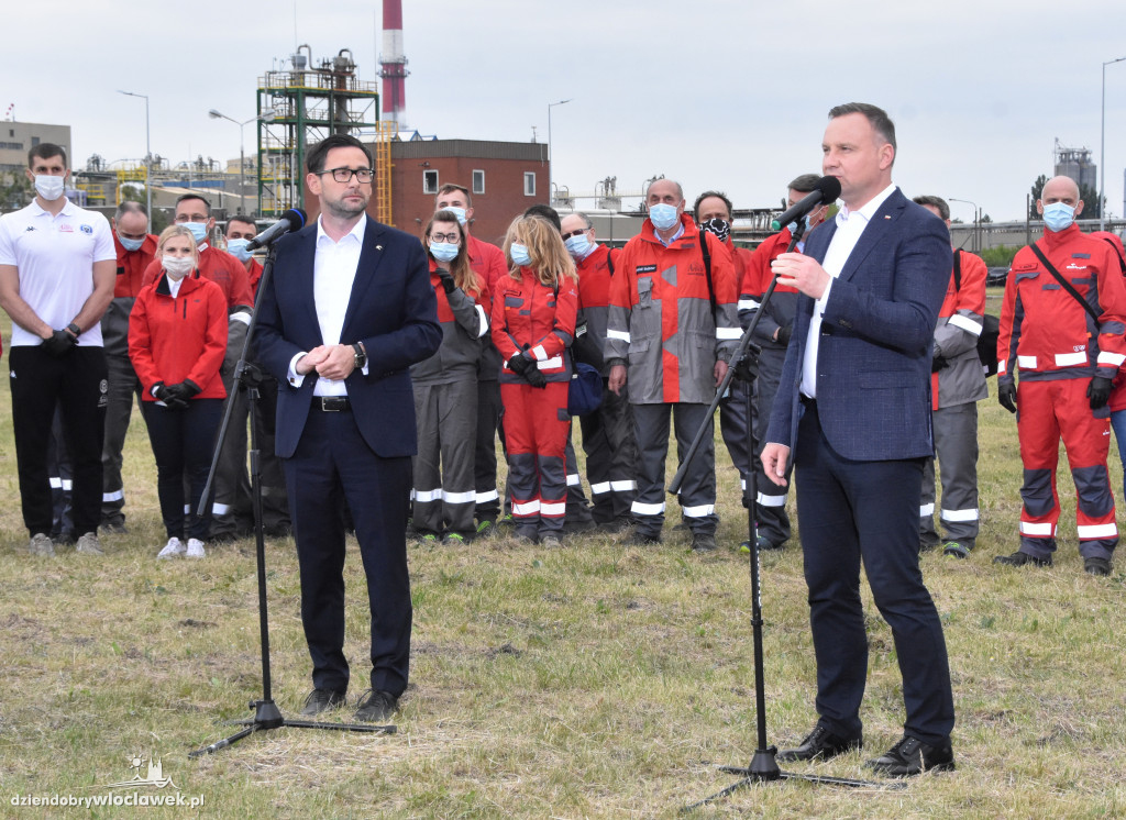 Andrzej Duda odwiedził ANWIL S.A.