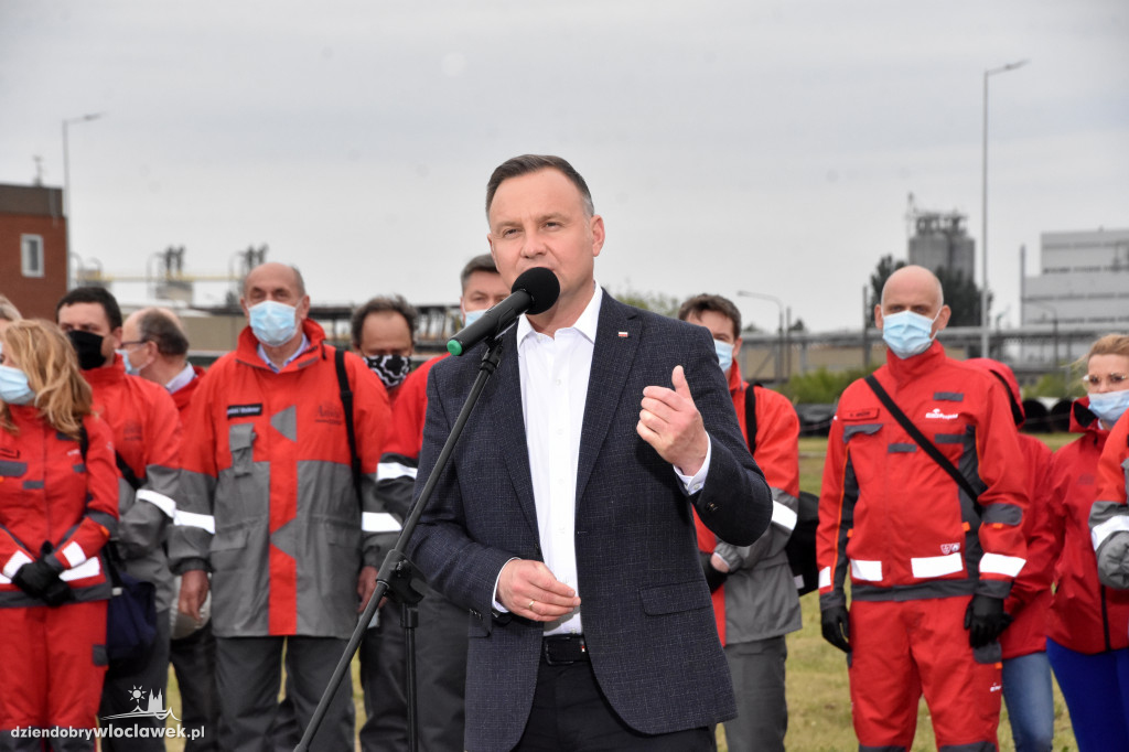 Andrzej Duda odwiedził ANWIL S.A.