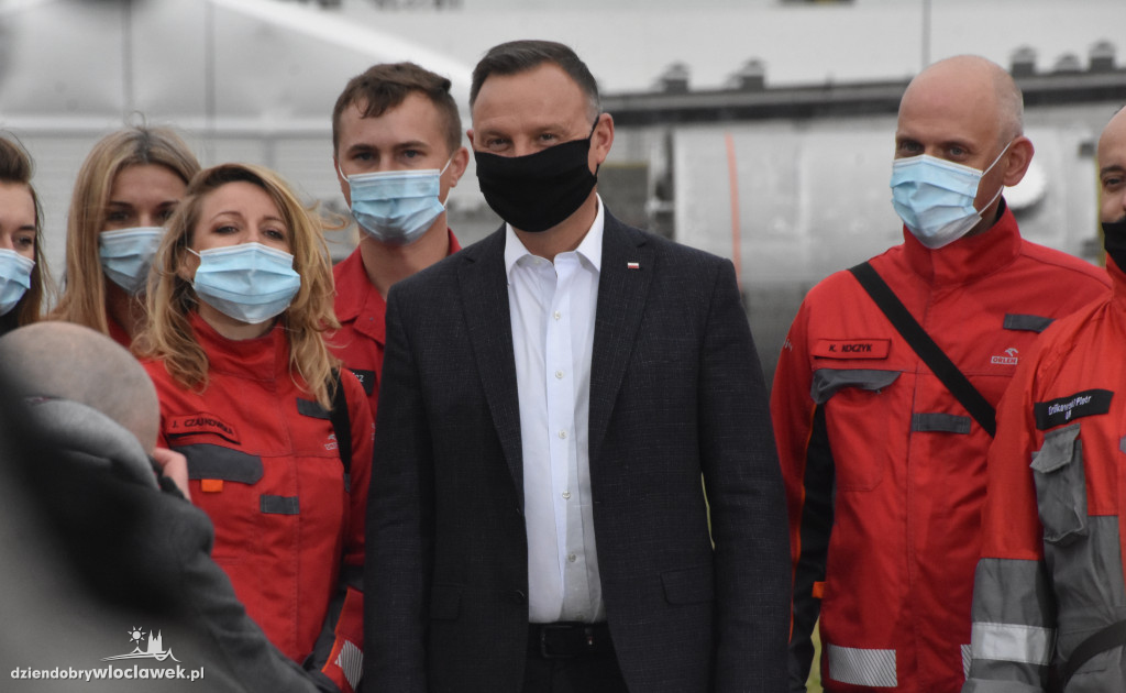 Andrzej Duda odwiedził ANWIL S.A.