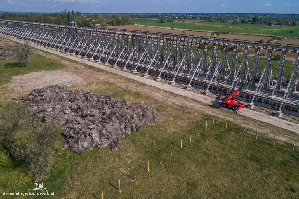 Ciechocińskie tężnie z lotu ptaka