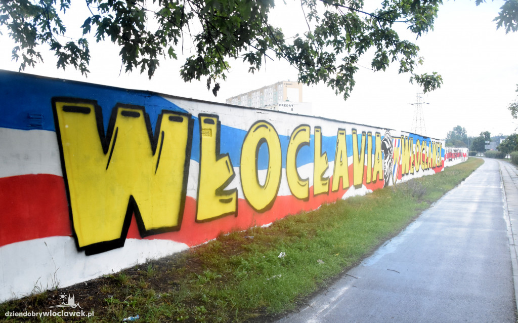 Kibice Włocłavii namalowali mural