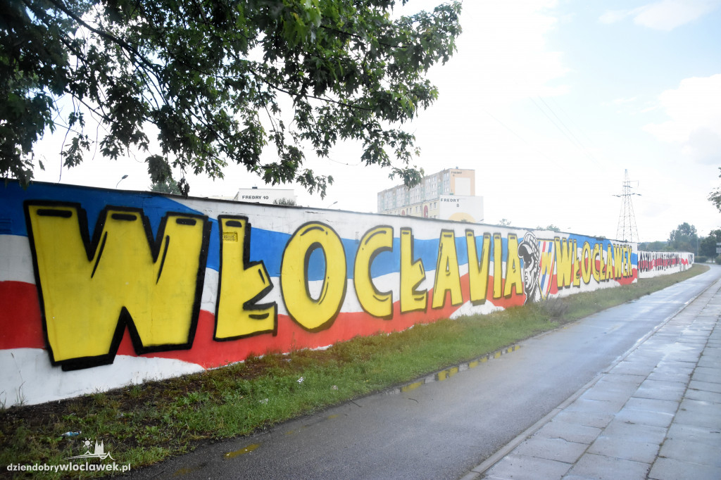 Kibice Włocłavii namalowali mural