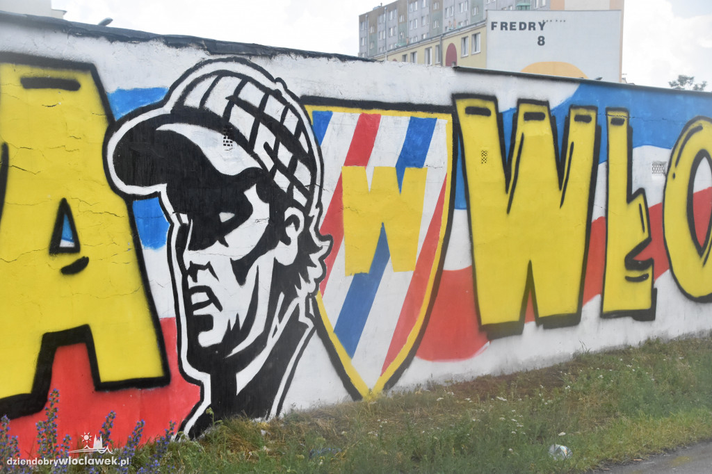 Kibice Włocłavii namalowali mural
