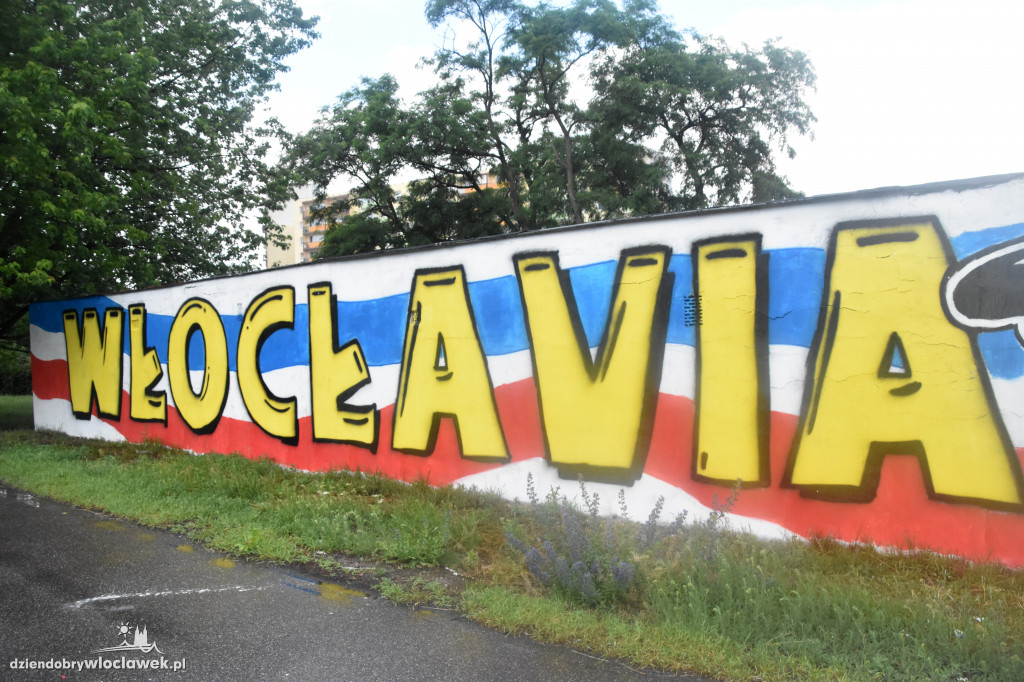 Kibice Włocłavii namalowali mural