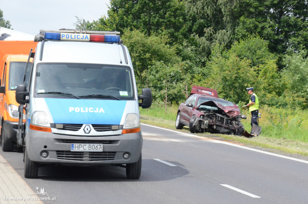 Wypadek na wylocie z Włocławka