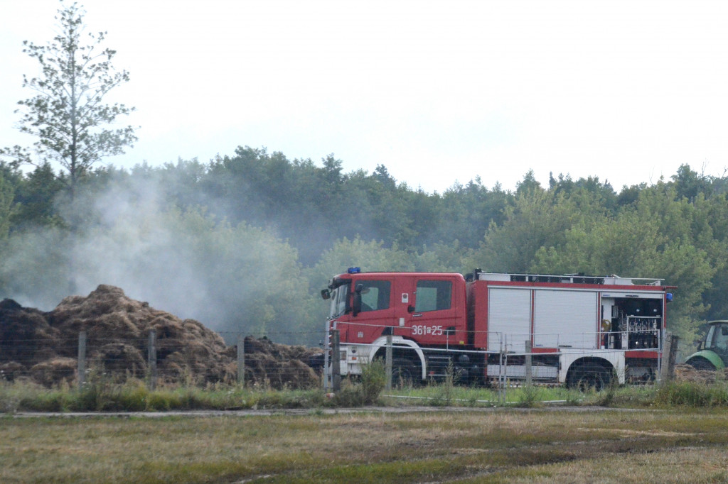 Ogromny pożar słomy pod Włocławkiem