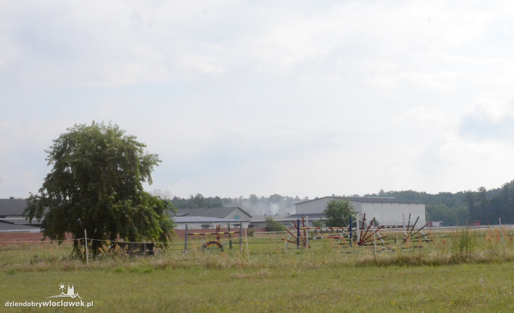 Ogromny pożar słomy pod Włocławkiem
