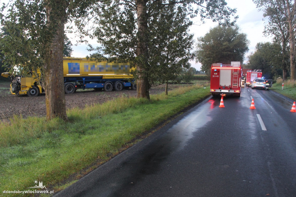 Zderzenie dwóch samochodów ciężarowych