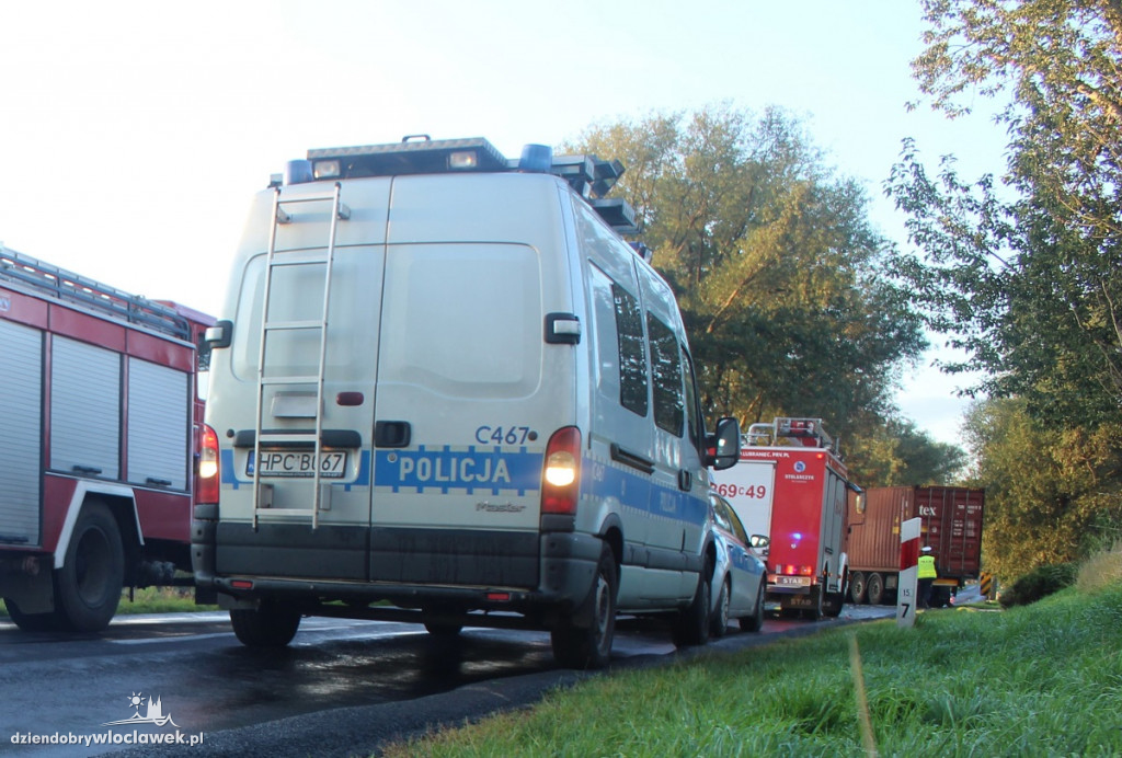 Zderzenie dwóch samochodów ciężarowych