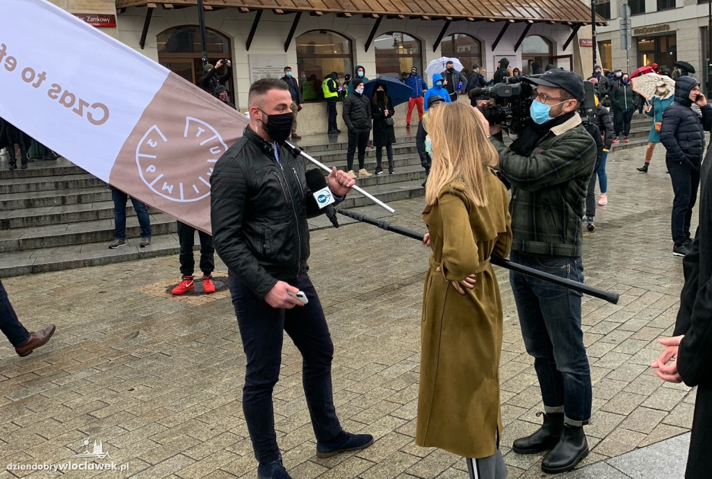 Włocławski klub na proteście branży fitness