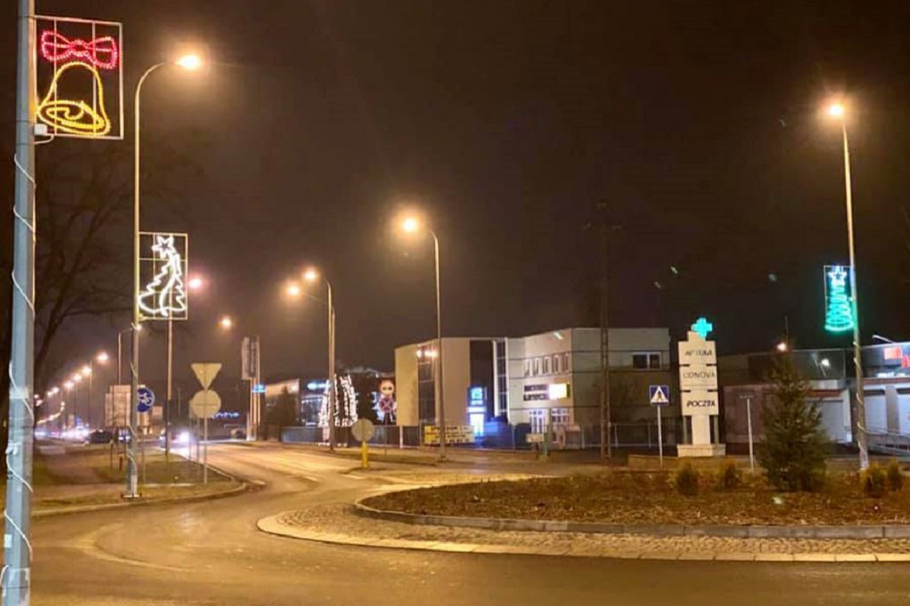 Iluminacje na Zawiślu i w Michelinie