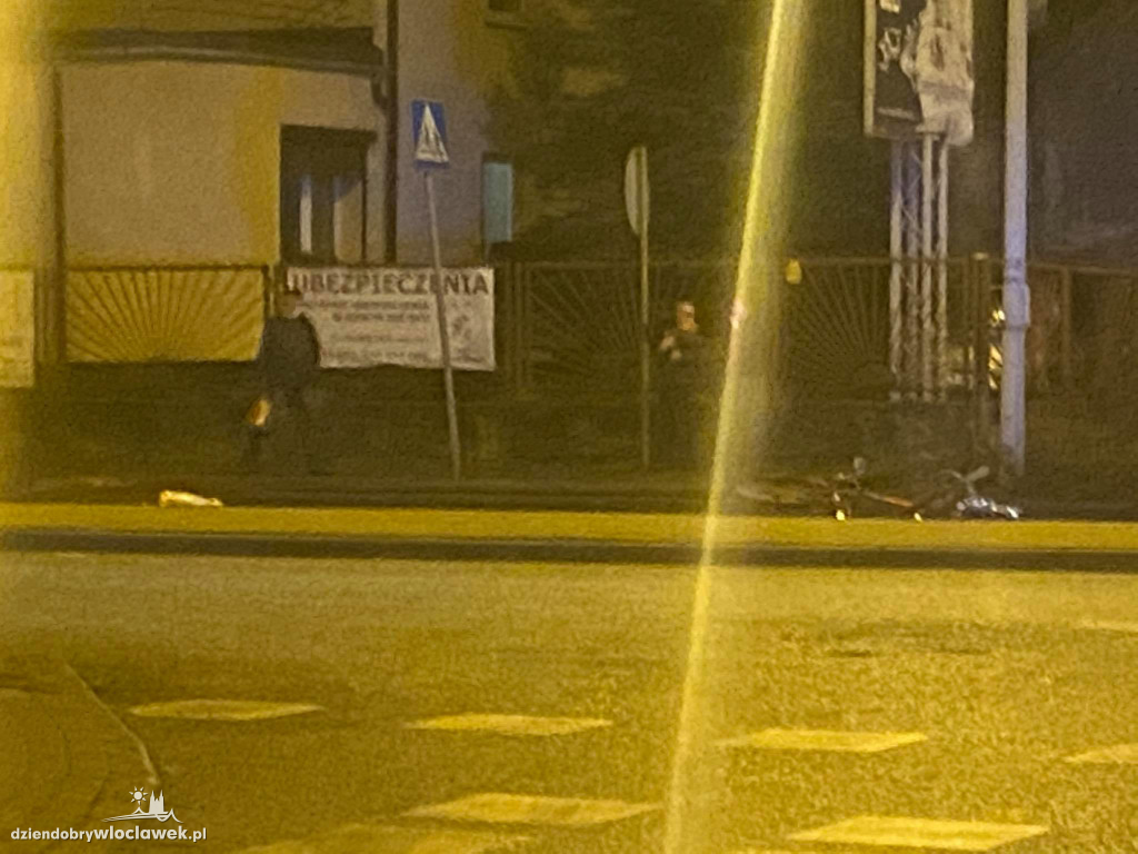 Potrącenie rowerzysty na ul. Okrzei
