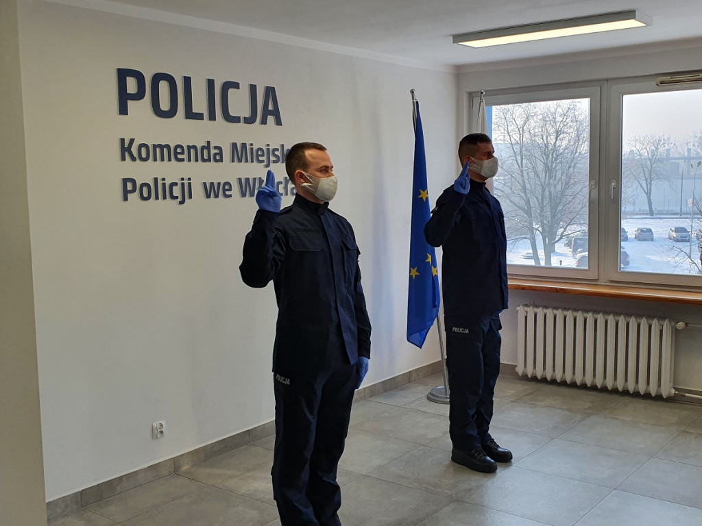 Ślubowanie nowych policjantów