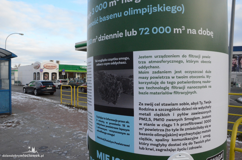 Na Okrzei stanął pochłaniacz smogu