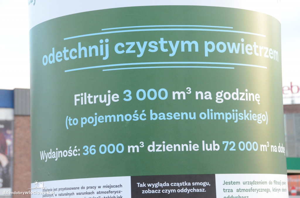 Na Okrzei stanął pochłaniacz smogu