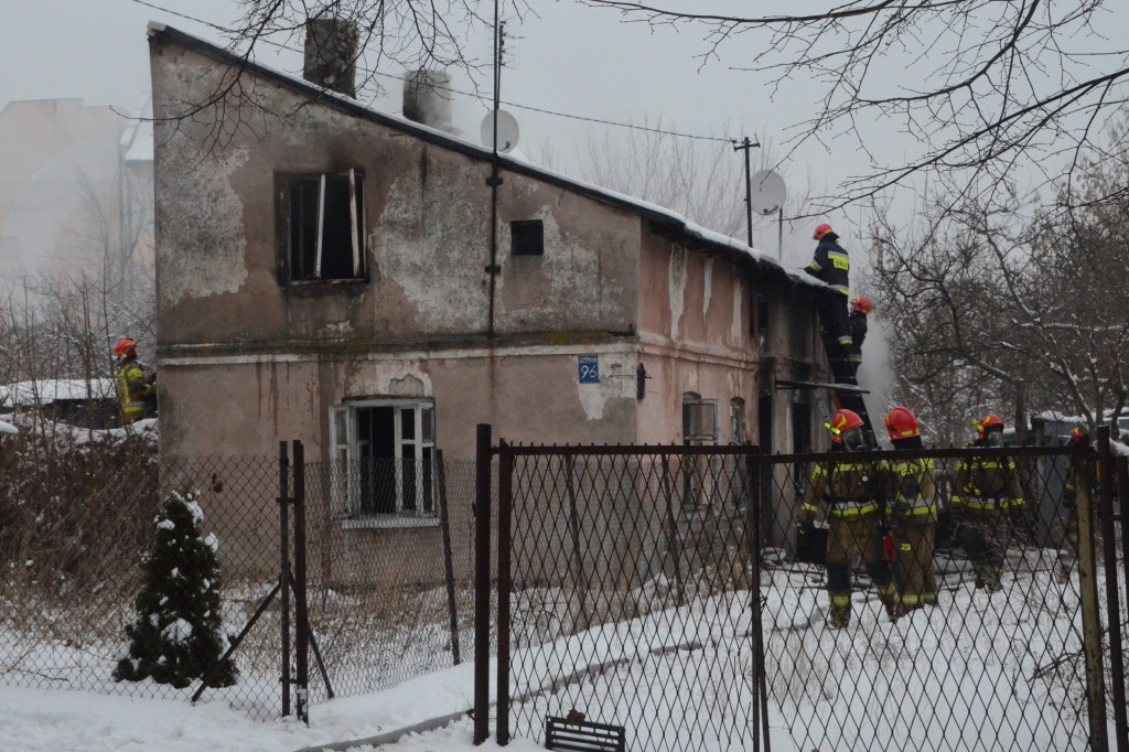 Pożar pustostanu przy ul. Żytniej