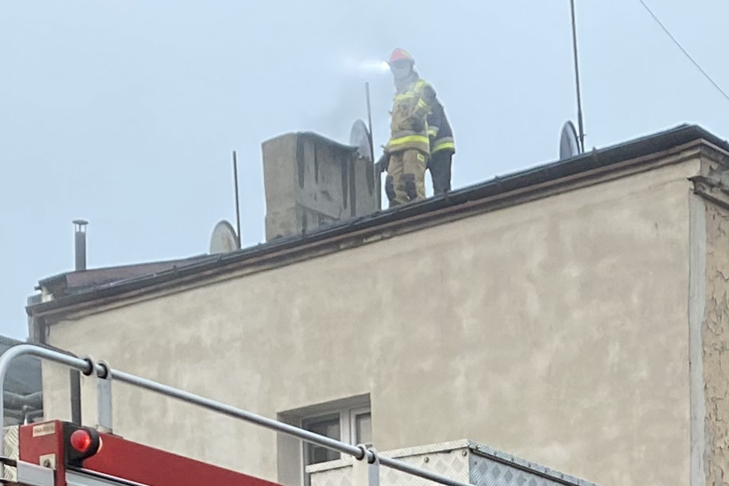 Poranna interwencja strażaków w Śródmieściu
