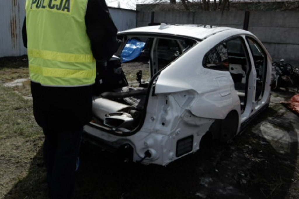 Wpadł handlarz kradzionych części