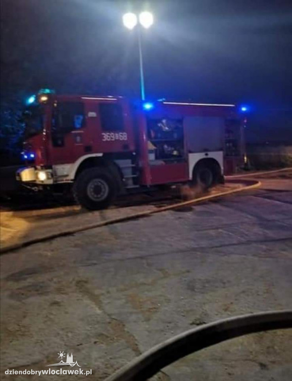 Pożar w suszarni zboża w Fabiankach