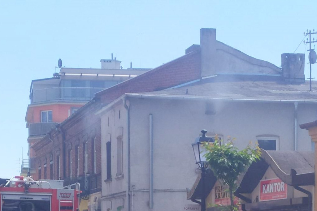 Pożar poddasza na ul. Zduńskiej
