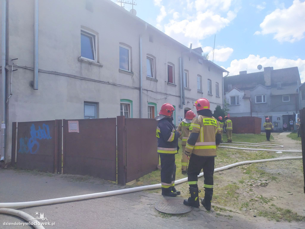 Pożar poddasza na ul. Zduńskiej