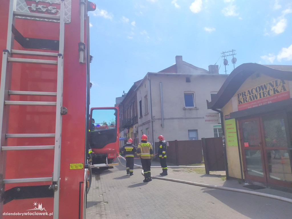Pożar poddasza na ul. Zduńskiej