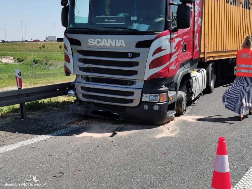 Karambol na autostradzie A1