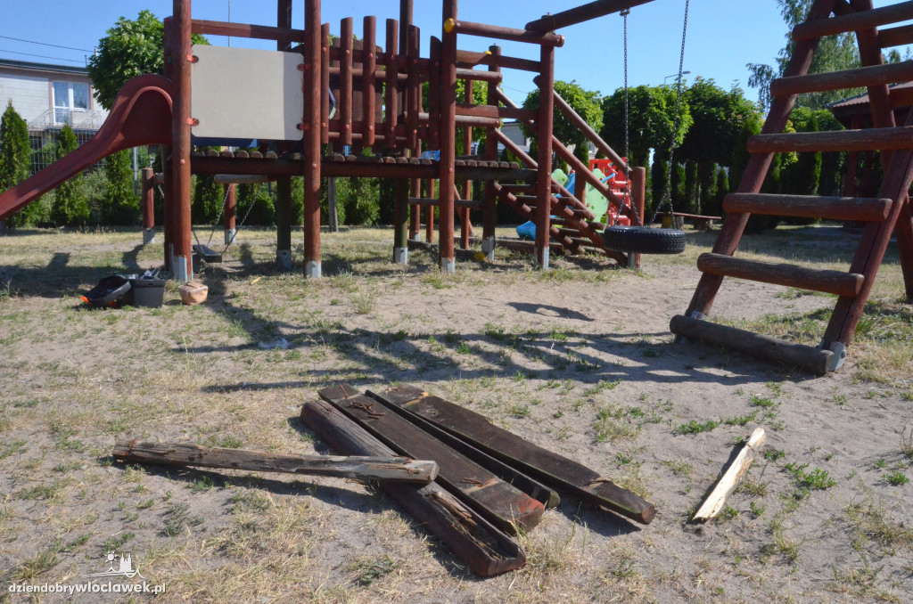 Włocławska Konfederacja remontuje plac zabaw
