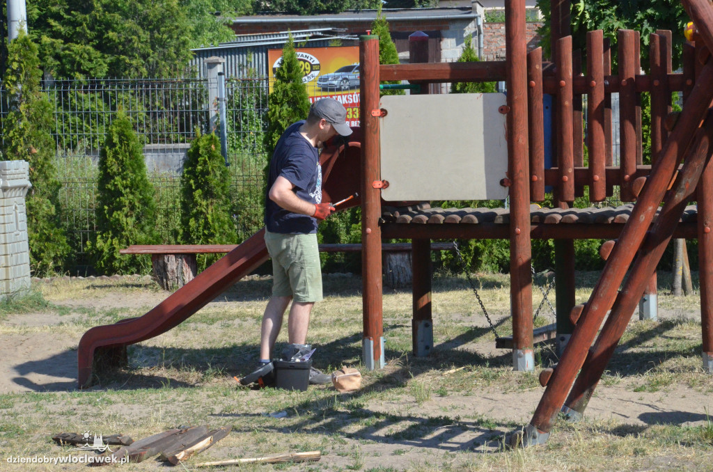 Włocławska Konfederacja remontuje plac zabaw
