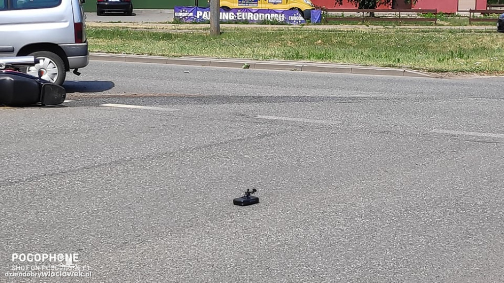 Zderzenie motocykla z osobówką