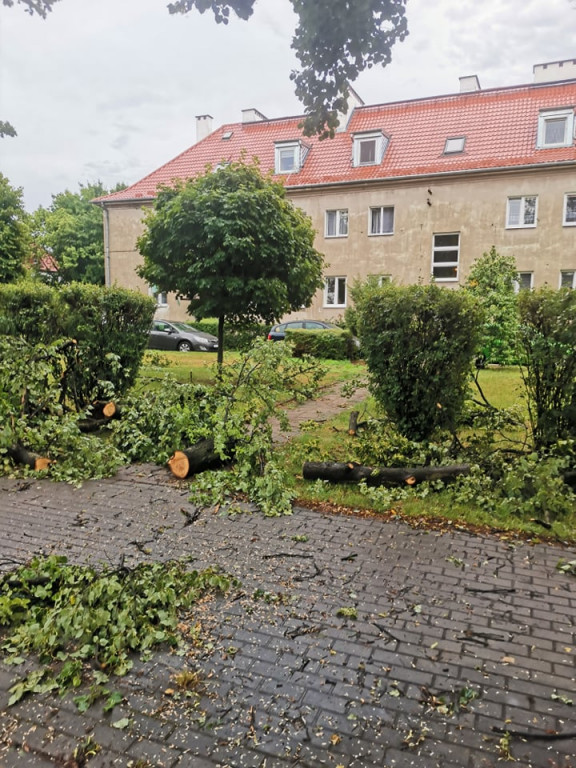 Takie straty spowodowała nocna burza