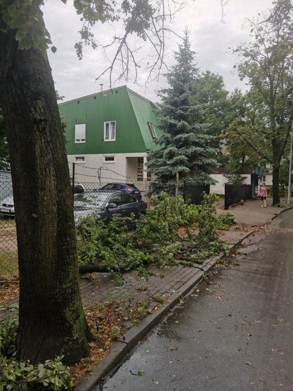Takie straty spowodowała nocna burza