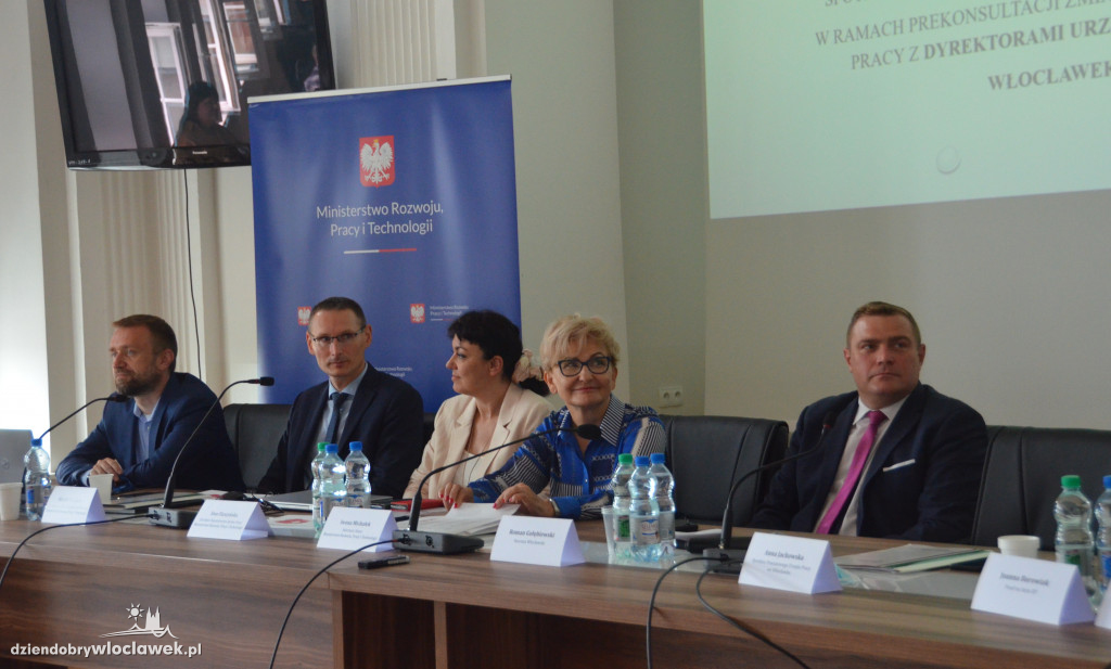 Wiceminister Iwona Michałek spotkała się z dyrektorami PUP