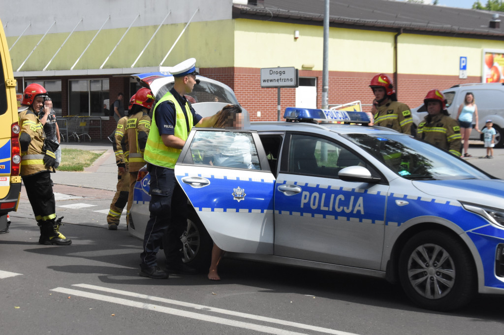 Na ul. Kaliskiej zderzyły się dwie osobówki!