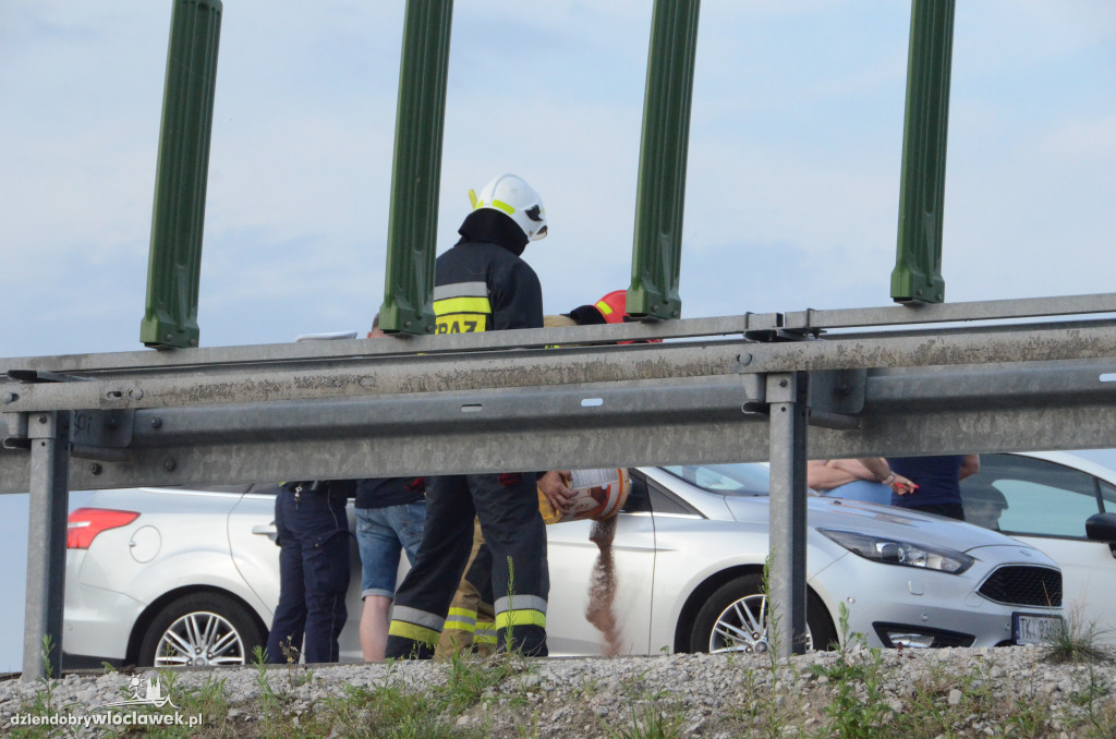 Na autostradzie A1 zderzyło się kilka aut