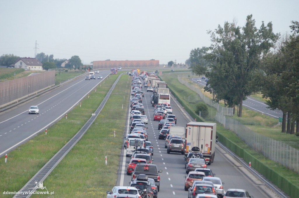 Na autostradzie A1 zderzyło się kilka aut
