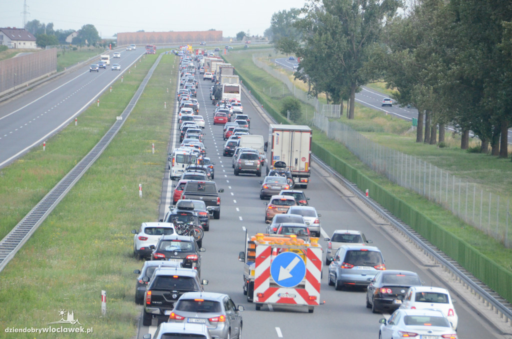 Na autostradzie A1 zderzyło się kilka aut