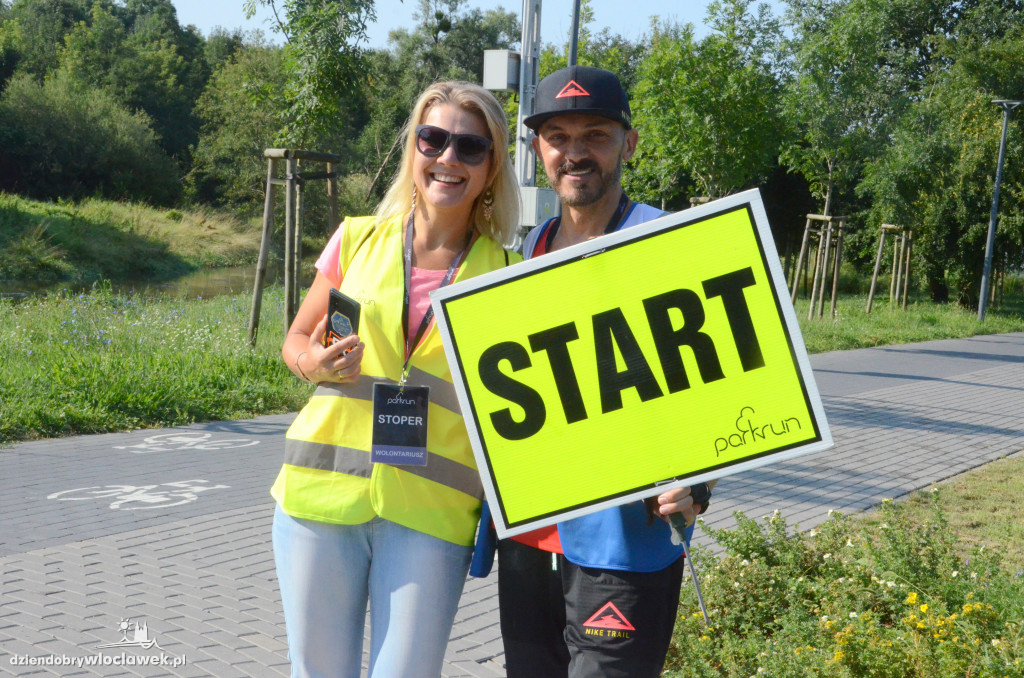 Parkrun w parku na Słodowie