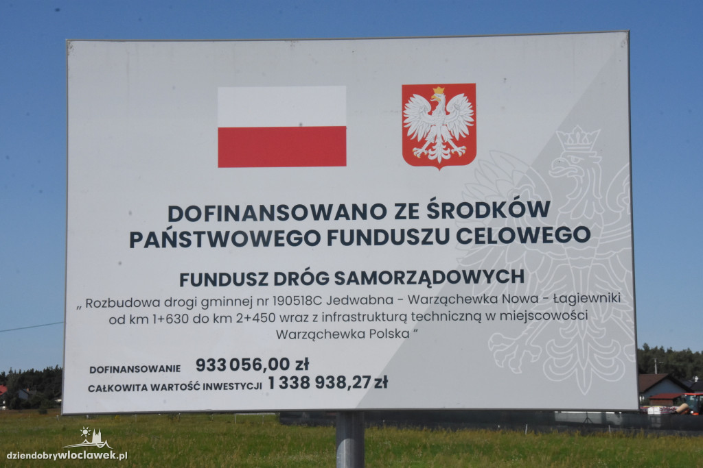W gminie Włocławek przebudowano drogi